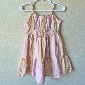OshKosh B'gosh Pink and Yellow Striped Dress size 3T